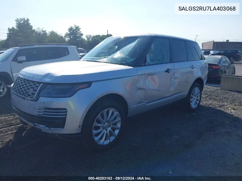 SALGS2RU7LA403068 2020 Land Rover Range Rover Hse