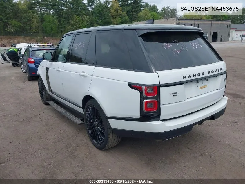 SALGS2SE1NA463675 2022 Land Rover Range Rover P525 Westminster