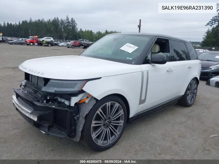 2024 Land Rover Range Rover P530 Autobiography VIN: SALK19E96RA231390 Lot: 40280475