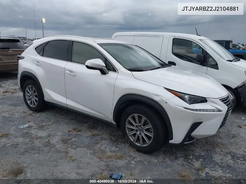 JTJYARBZ2J2104881 2018 Lexus Nx 300