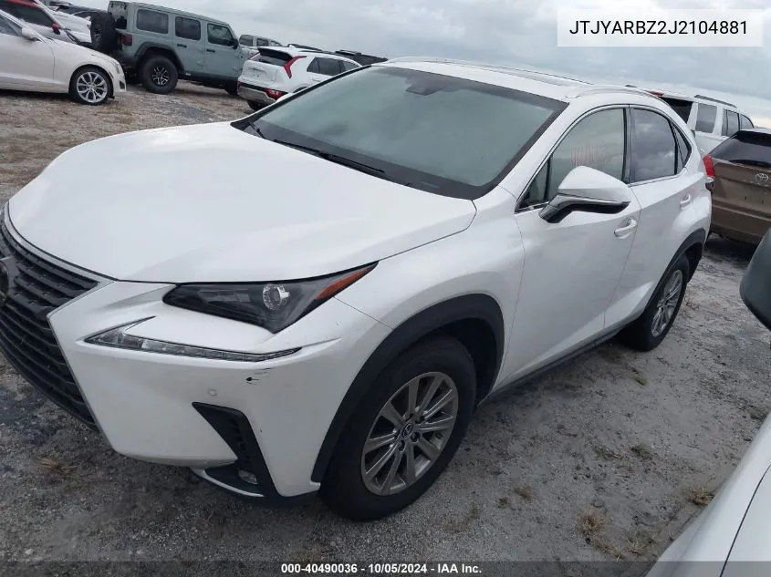 JTJYARBZ2J2104881 2018 Lexus Nx 300