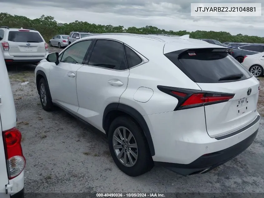 JTJYARBZ2J2104881 2018 Lexus Nx 300