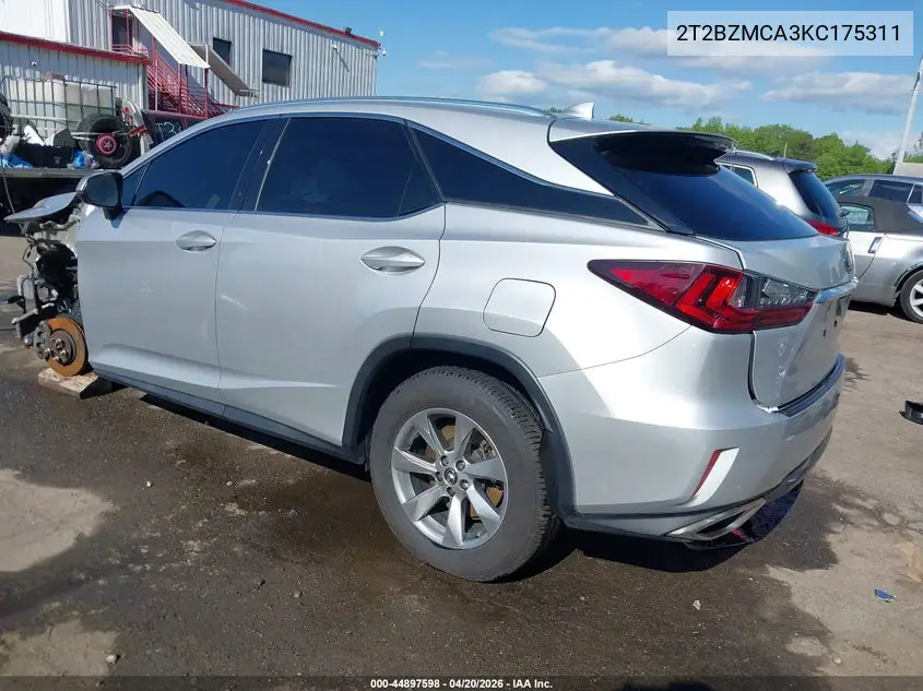 2019 Lexus Rx 350 VIN: 2T2BZMCA3KC175311 Lot: 44897598