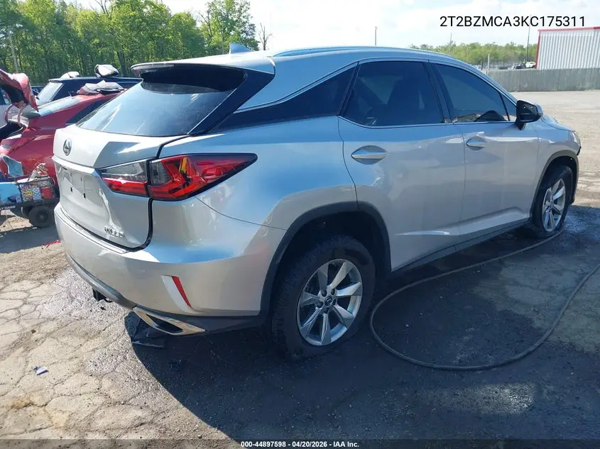 2019 Lexus Rx 350 VIN: 2T2BZMCA3KC175311 Lot: 44897598