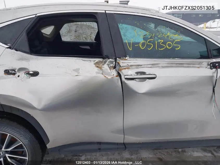 JTJHKCFZXS2051305 2025 Lexus Nx 450H+