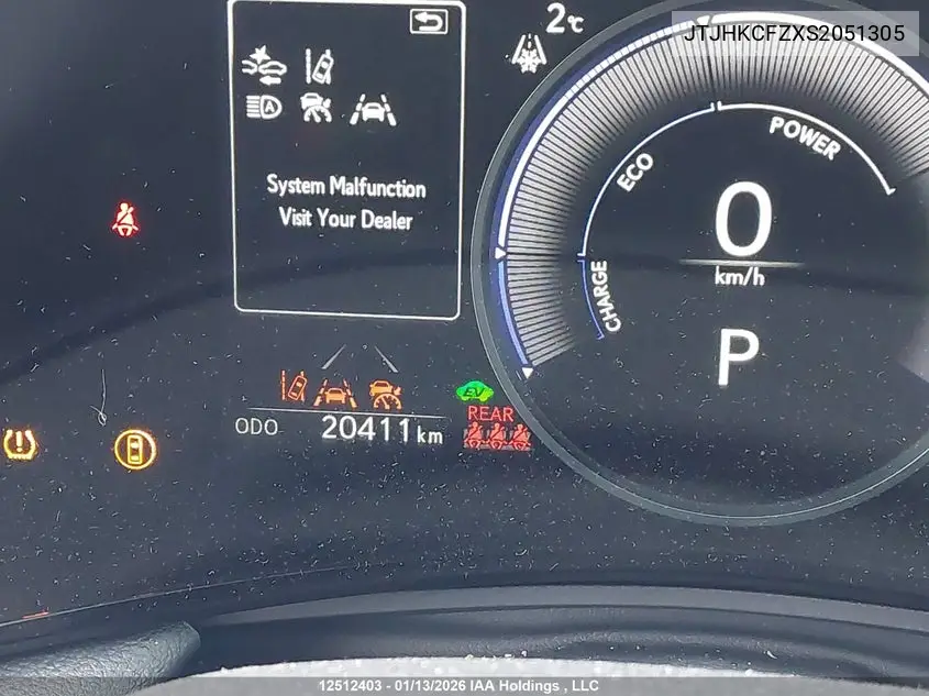 JTJHKCFZXS2051305 2025 Lexus Nx 450H+