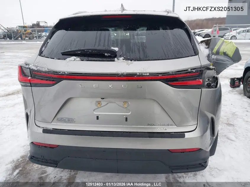 JTJHKCFZXS2051305 2025 Lexus Nx 450H+