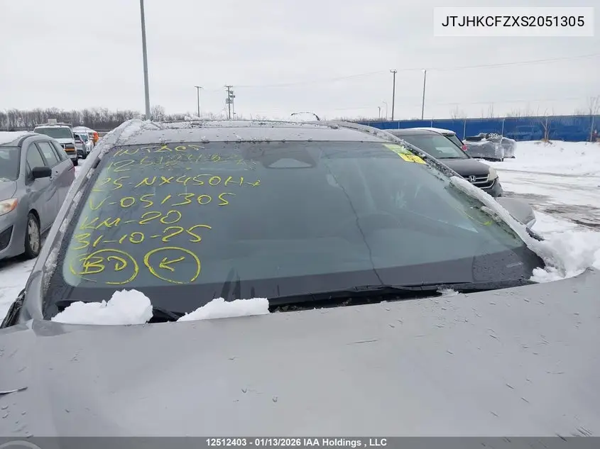 JTJHKCFZXS2051305 2025 Lexus Nx 450H+