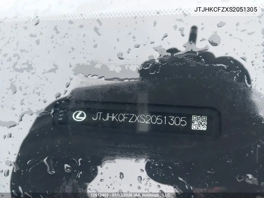JTJHKCFZXS2051305 2025 Lexus Nx 450H+