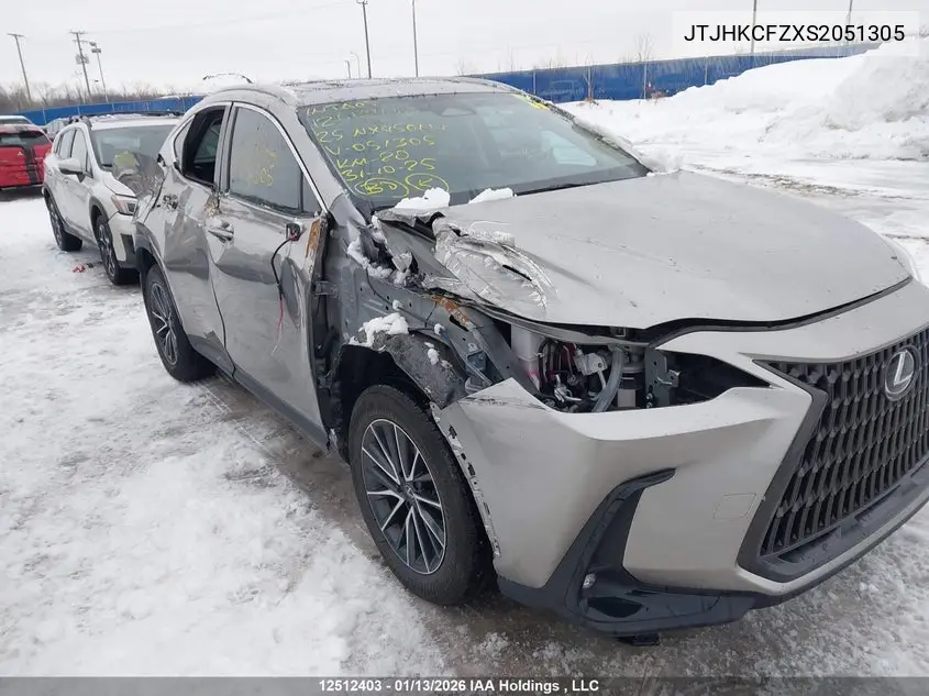 JTJHKCFZXS2051305 2025 Lexus Nx 450H+