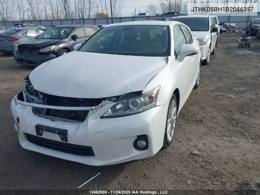 JTHKD5BH1B2046357 2011 Lexus Ct 200