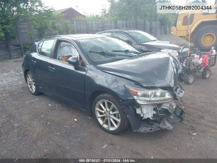 JTHKD5BH2B2004344 2011 Lexus Ct 200H Premium