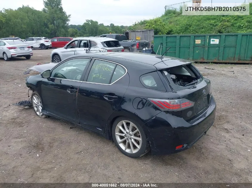 JTHKD5BH7B2010575 2011 Lexus Ct 200H Premium