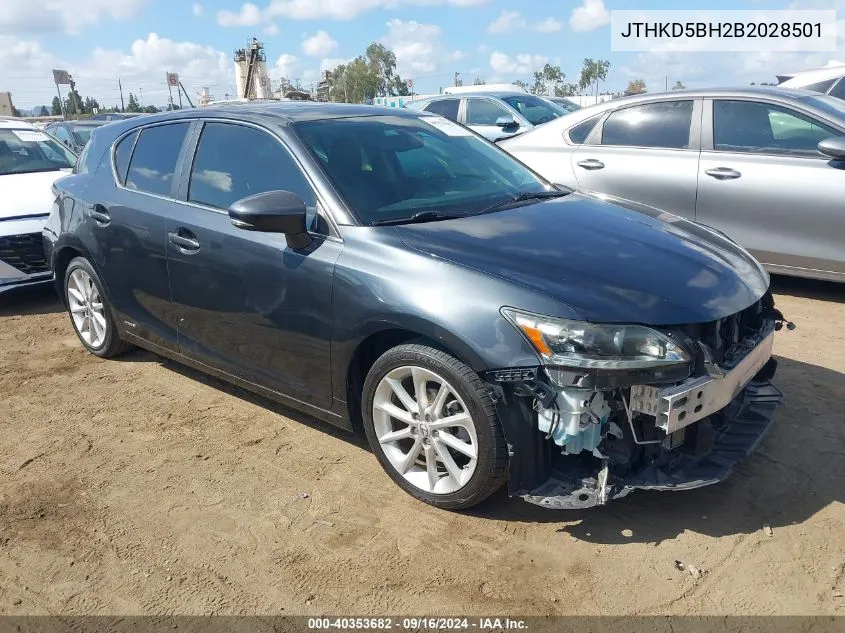 JTHKD5BH2B2028501 2011 Lexus Ct 200H Premium