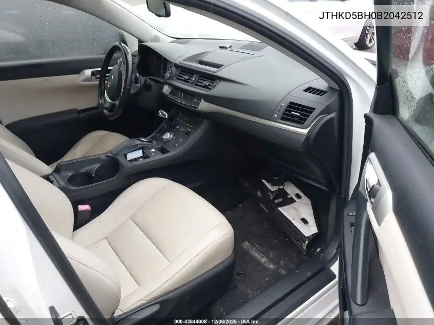 JTHKD5BH0B2042512 2011 Lexus Ct 200H Premium