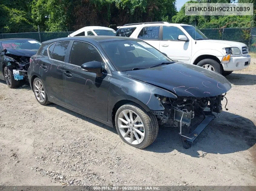 JTHKD5BH9C2110839 2012 Lexus Ct 200H Premium