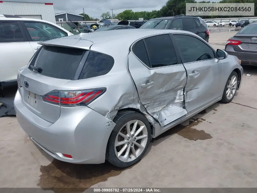 JTHKD5BHXC2084560 2012 Lexus Ct 200H Premium