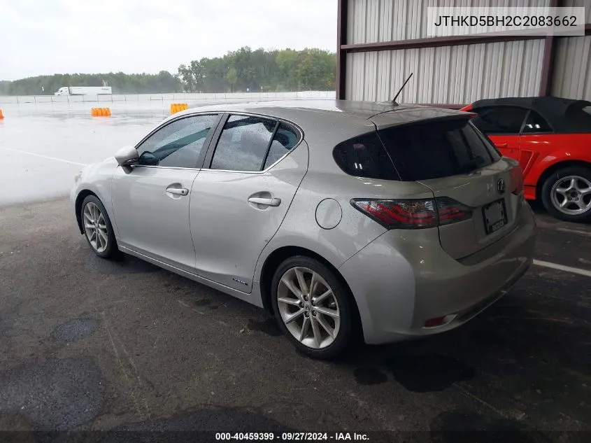 JTHKD5BH2C2083662 2012 Lexus Ct 200H Premium