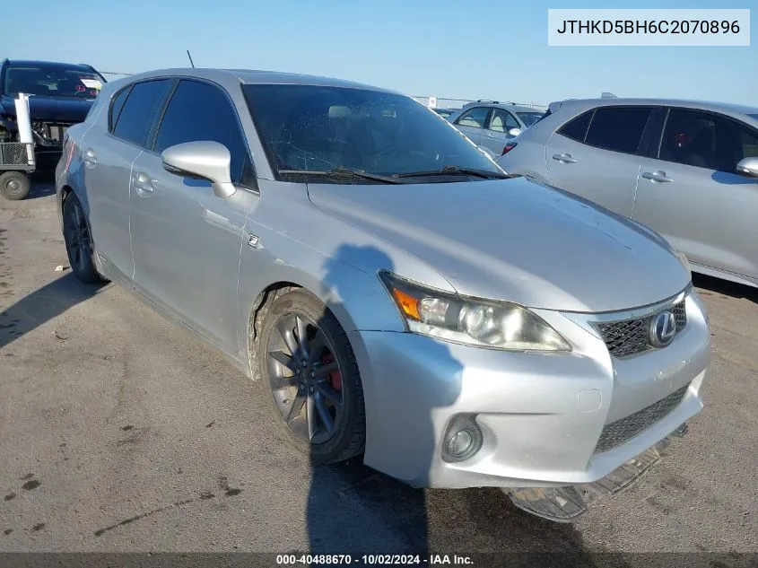 JTHKD5BH6C2070896 2012 Lexus Ct 200H Premium