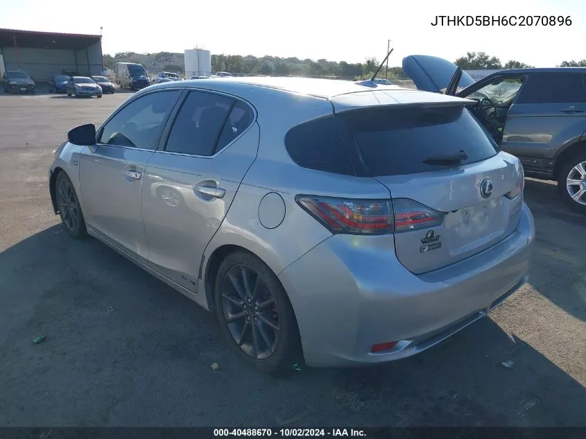 JTHKD5BH6C2070896 2012 Lexus Ct 200H Premium