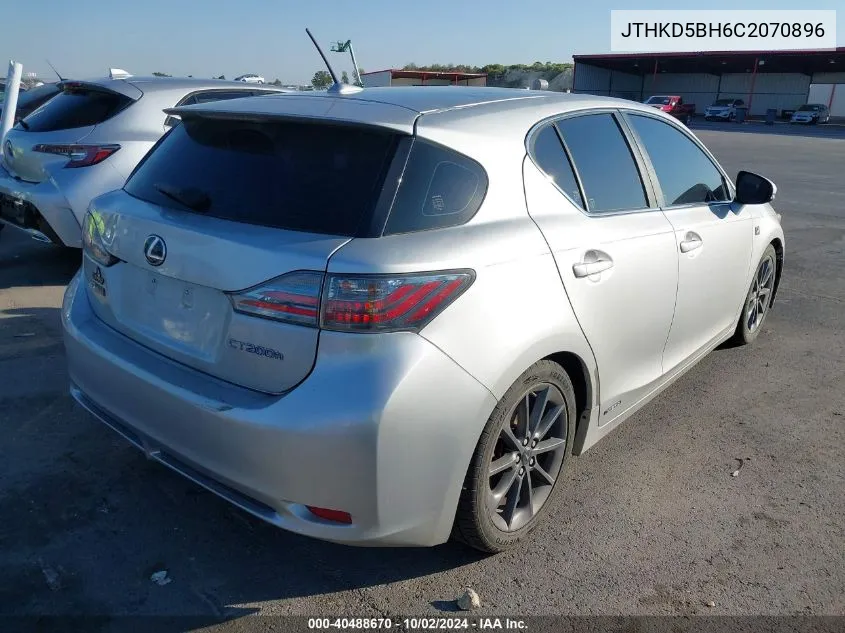 JTHKD5BH6C2070896 2012 Lexus Ct 200H Premium