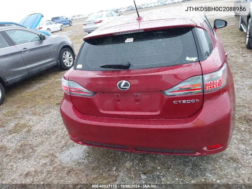 JTHKD5BH0C2088956 2012 Lexus Ct 200H Premium