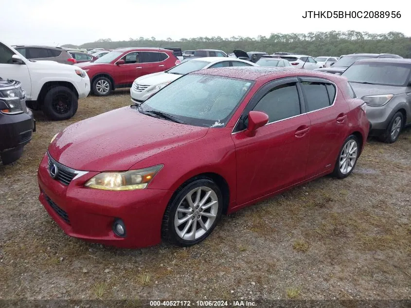 JTHKD5BH0C2088956 2012 Lexus Ct 200H Premium