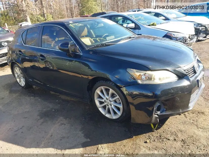 JTHKD5BH9C2103003 2012 Lexus Ct 200H Premium