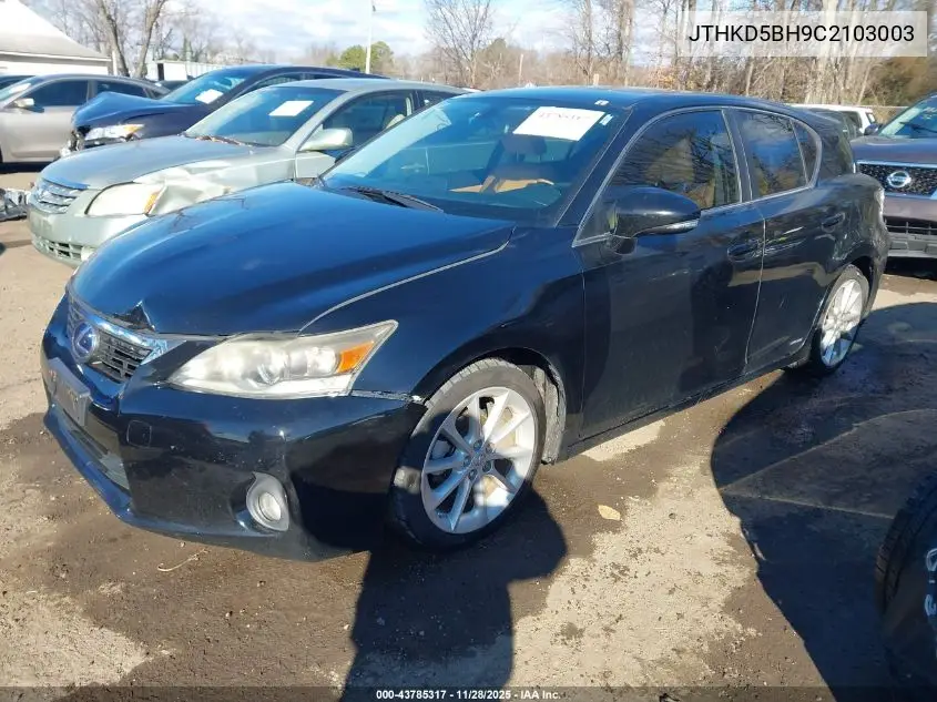JTHKD5BH9C2103003 2012 Lexus Ct 200H Premium