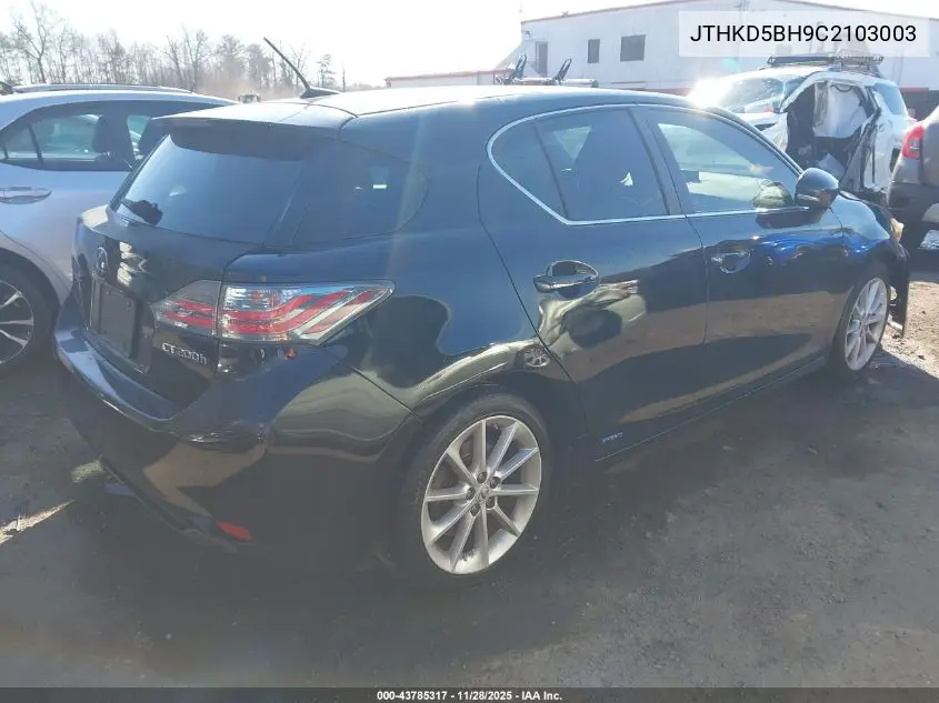 JTHKD5BH9C2103003 2012 Lexus Ct 200H Premium