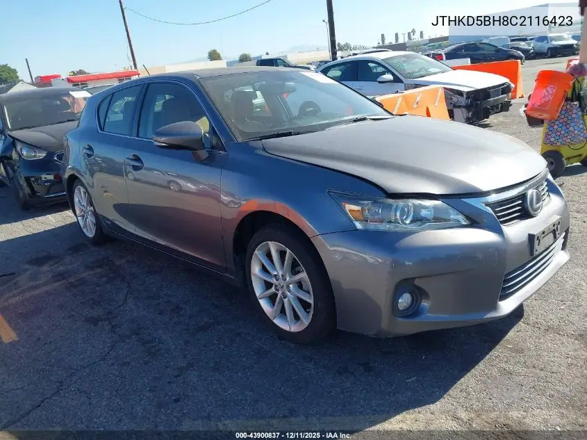 JTHKD5BH8C2116423 2012 Lexus Ct 200H Premium