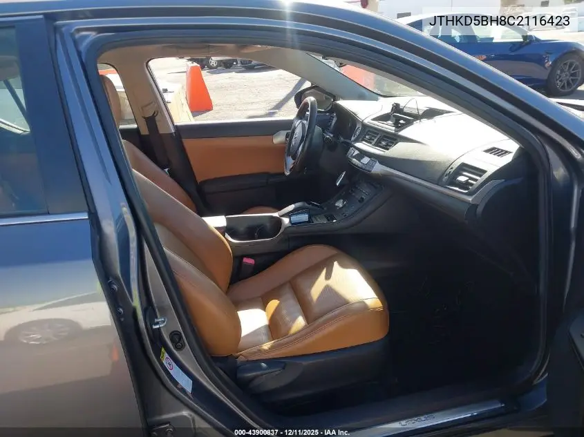 JTHKD5BH8C2116423 2012 Lexus Ct 200H Premium