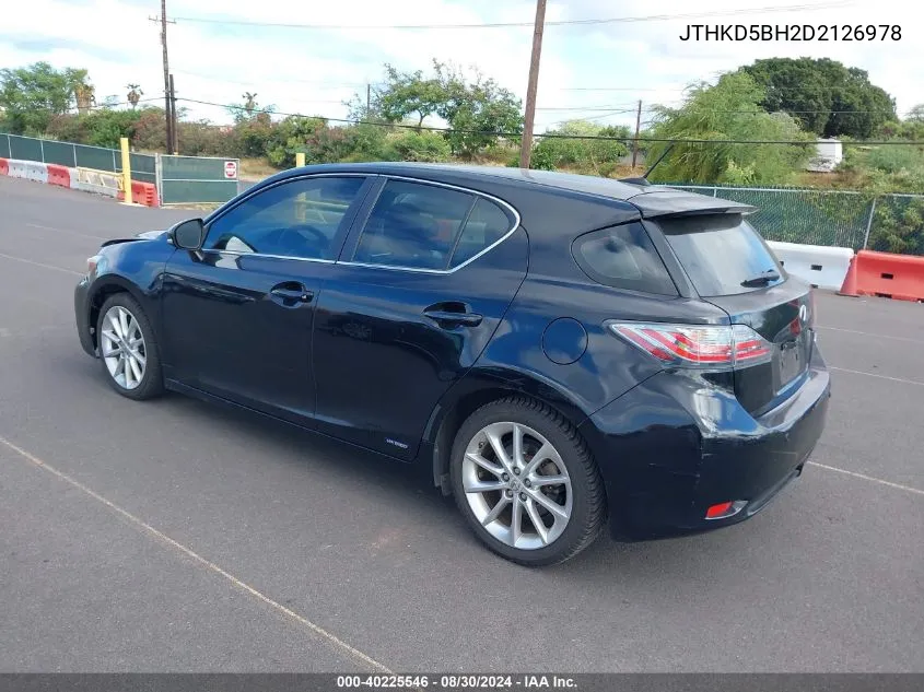 JTHKD5BH2D2126978 2013 Lexus Ct 200H