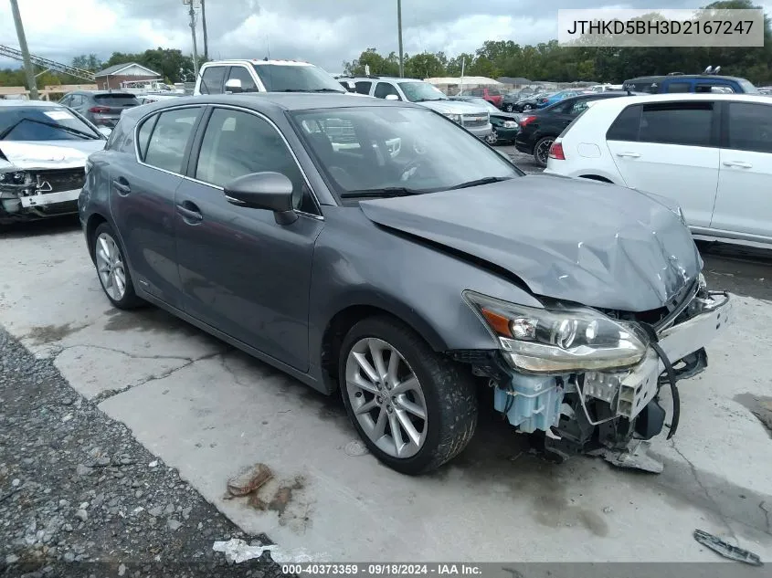 JTHKD5BH3D2167247 2013 Lexus Ct 200H