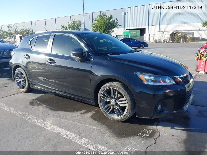 JTHKD5BH1D2147319 2013 Lexus Ct 200H