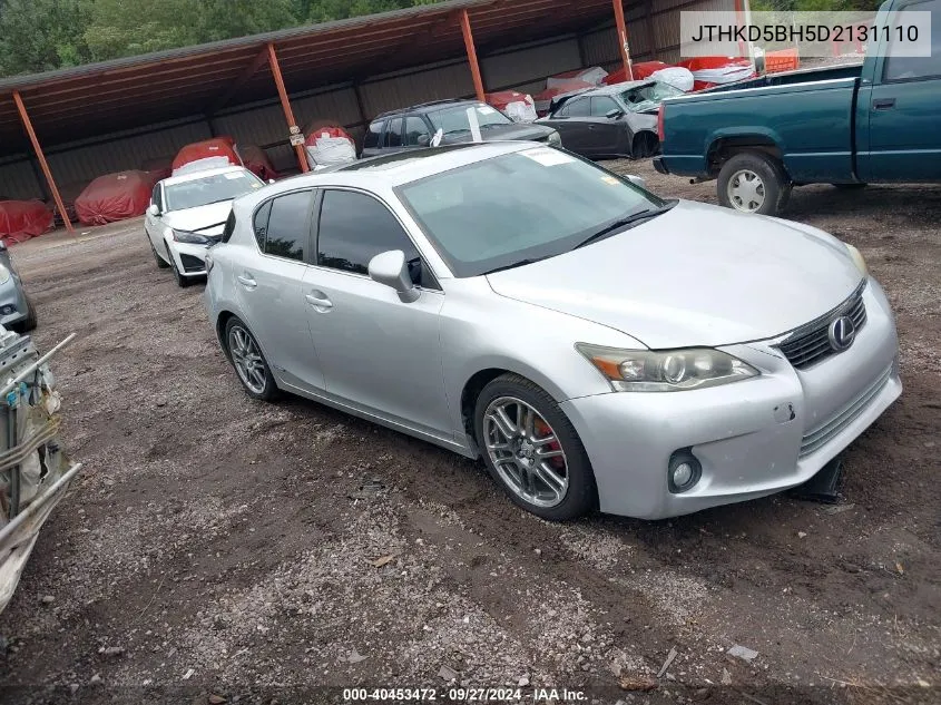 JTHKD5BH5D2131110 2013 Lexus Ct 200H