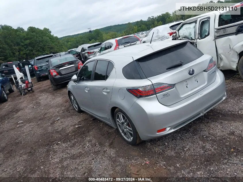 2013 Lexus Ct 200H VIN: JTHKD5BH5D2131110 Lot: 40453472