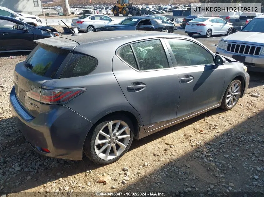 JTHKD5BH1D2159812 2013 Lexus Ct 200H