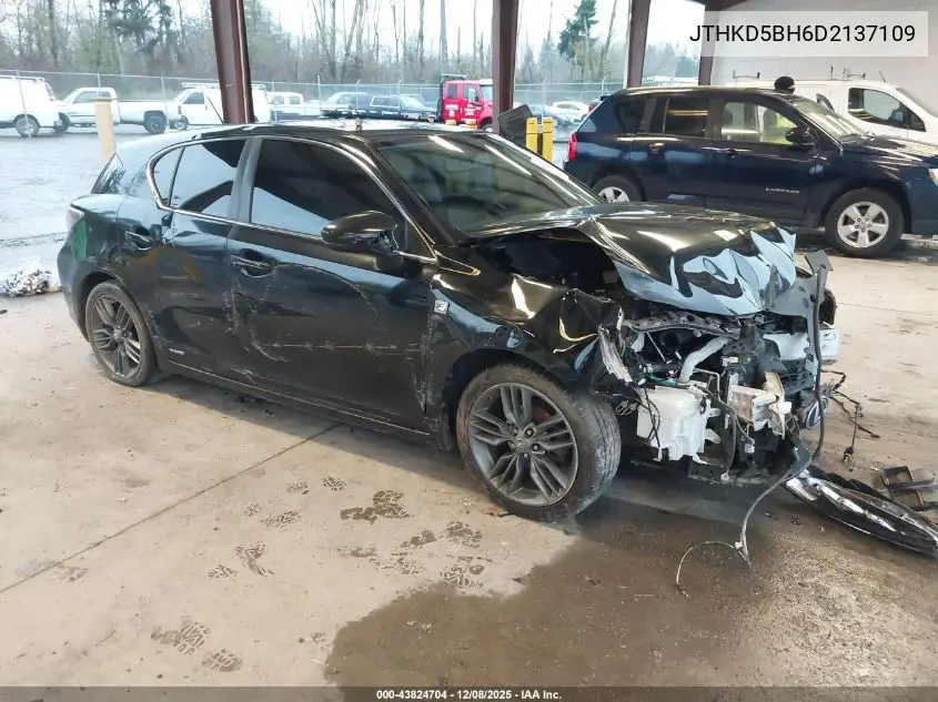 JTHKD5BH6D2137109 2013 Lexus Ct 200H