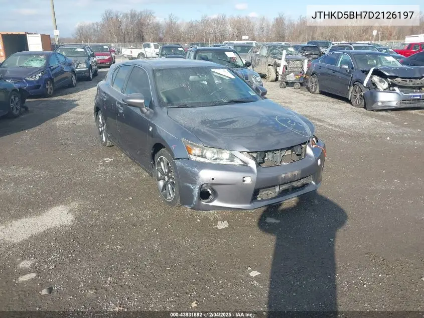 JTHKD5BH7D2126197 2013 Lexus Ct 200H