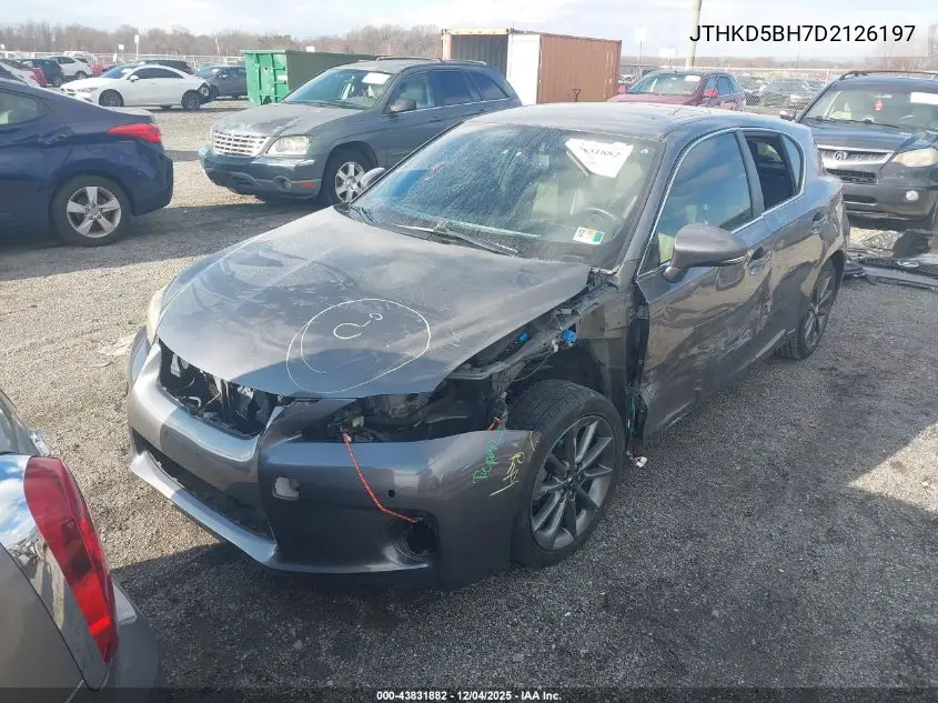 JTHKD5BH7D2126197 2013 Lexus Ct 200H