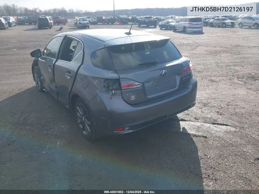 JTHKD5BH7D2126197 2013 Lexus Ct 200H