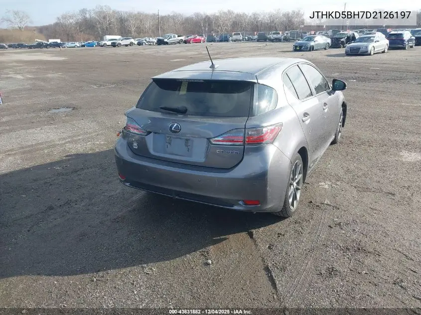JTHKD5BH7D2126197 2013 Lexus Ct 200H