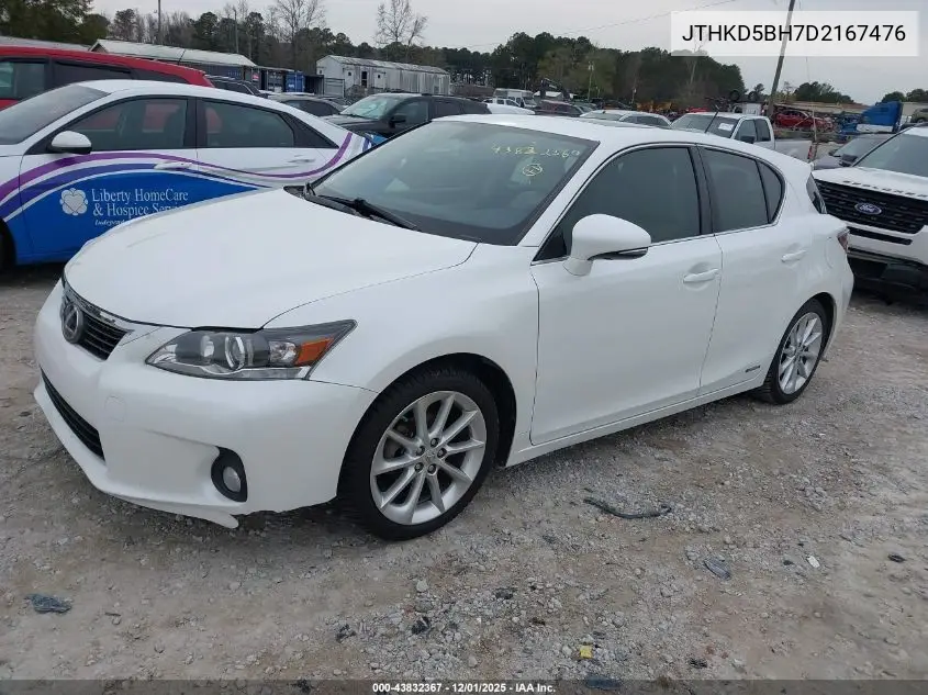 JTHKD5BH7D2167476 2013 Lexus Ct 200H