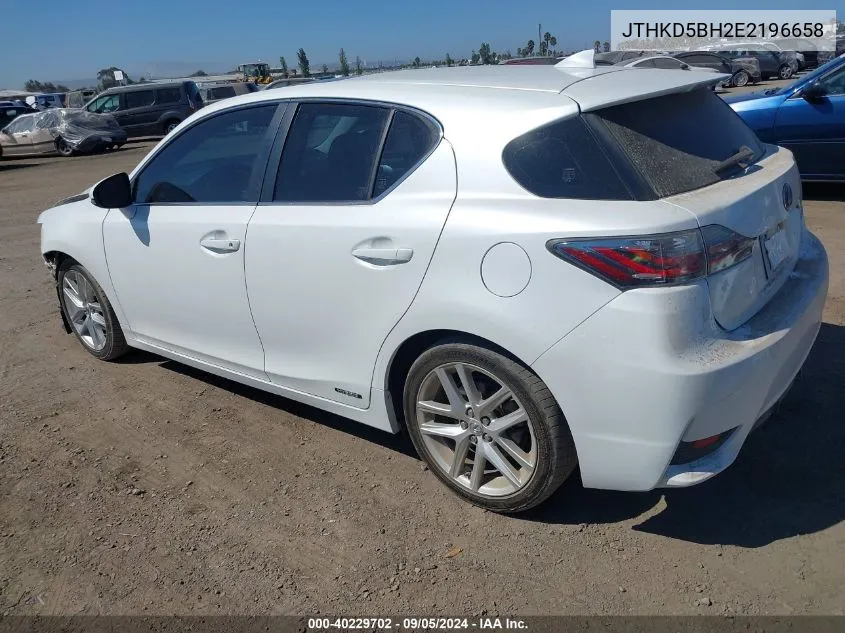 JTHKD5BH2E2196658 2014 Lexus Ct 200H