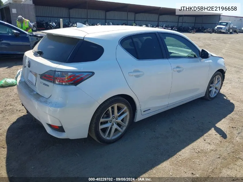 JTHKD5BH2E2196658 2014 Lexus Ct 200H