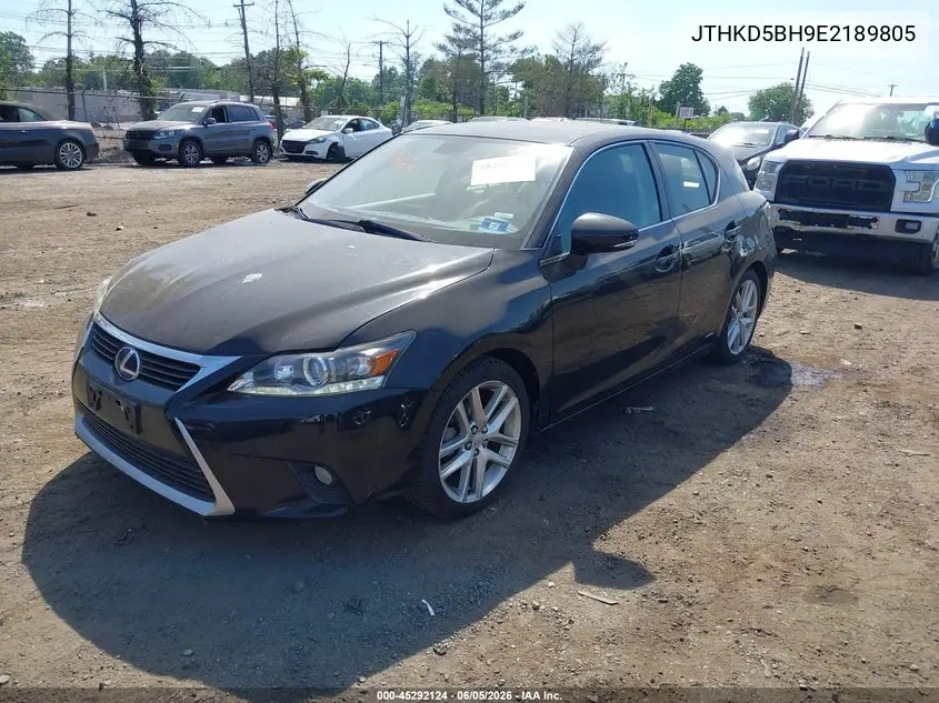 2014 Lexus Ct 200H VIN: JTHKD5BH9E2189805 Lot: 45292124