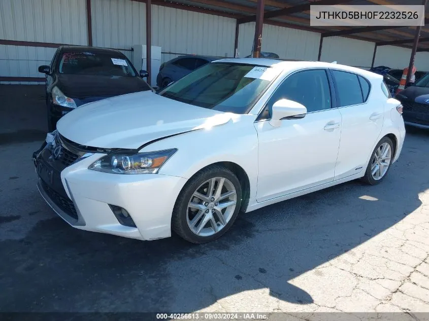 JTHKD5BH0F2232526 2015 Lexus Ct 200H