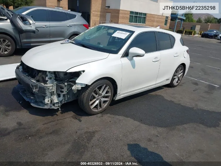 JTHKD5BH6F2235298 2015 Lexus Ct 200H