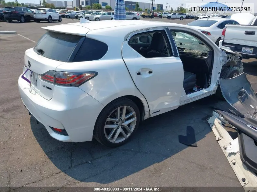 JTHKD5BH6F2235298 2015 Lexus Ct 200H